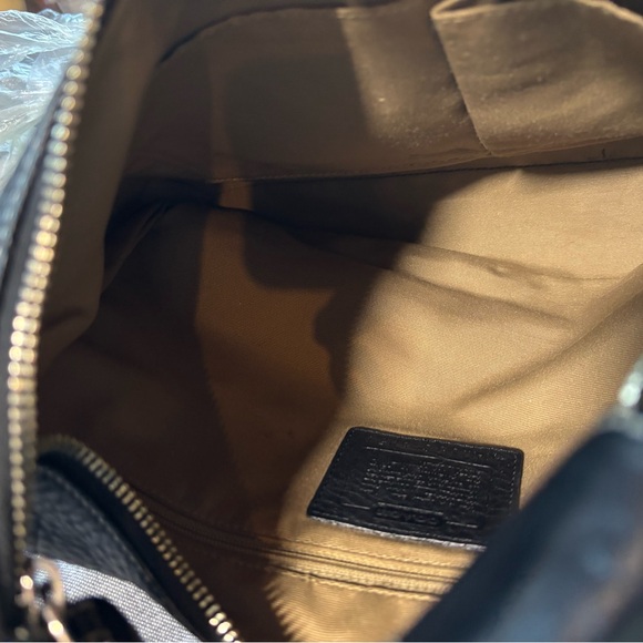 Vintage Coach Black Leather hobo Women's Bag - Picture 5 of 6